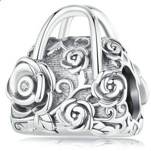 925 Stering Silver Charm Rose